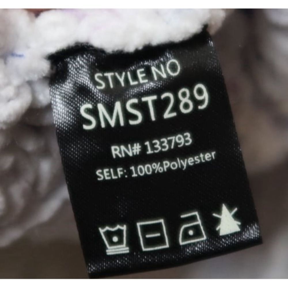 POL SMST289 Chunky Cable Knit Turtleneck Sweater White Speckled Balloon Sleeve M - Picture 6 of 8